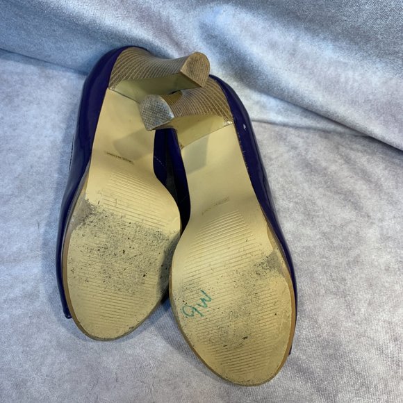 Charlotte Russe Peep Toe Platform Stacked Heels - Picture 6 of 9